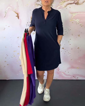 Magda | Elegancka sukienka z dekoltem w serek